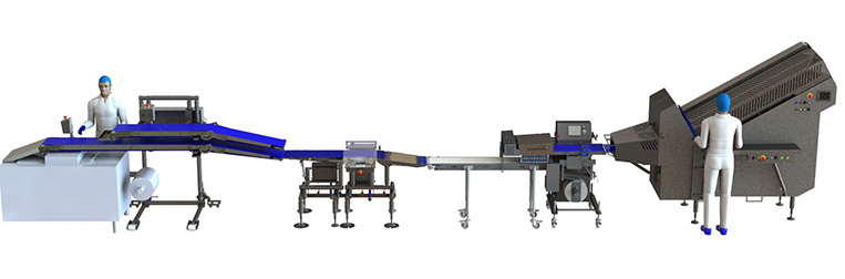 CP1000 System zur Produktion von Carpaccio Rosetten auf Papier